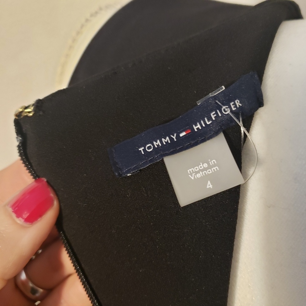 NWT Tommy Hilfiger Blue & Black Sleeveless Dress 4 - Picture 8 of 8